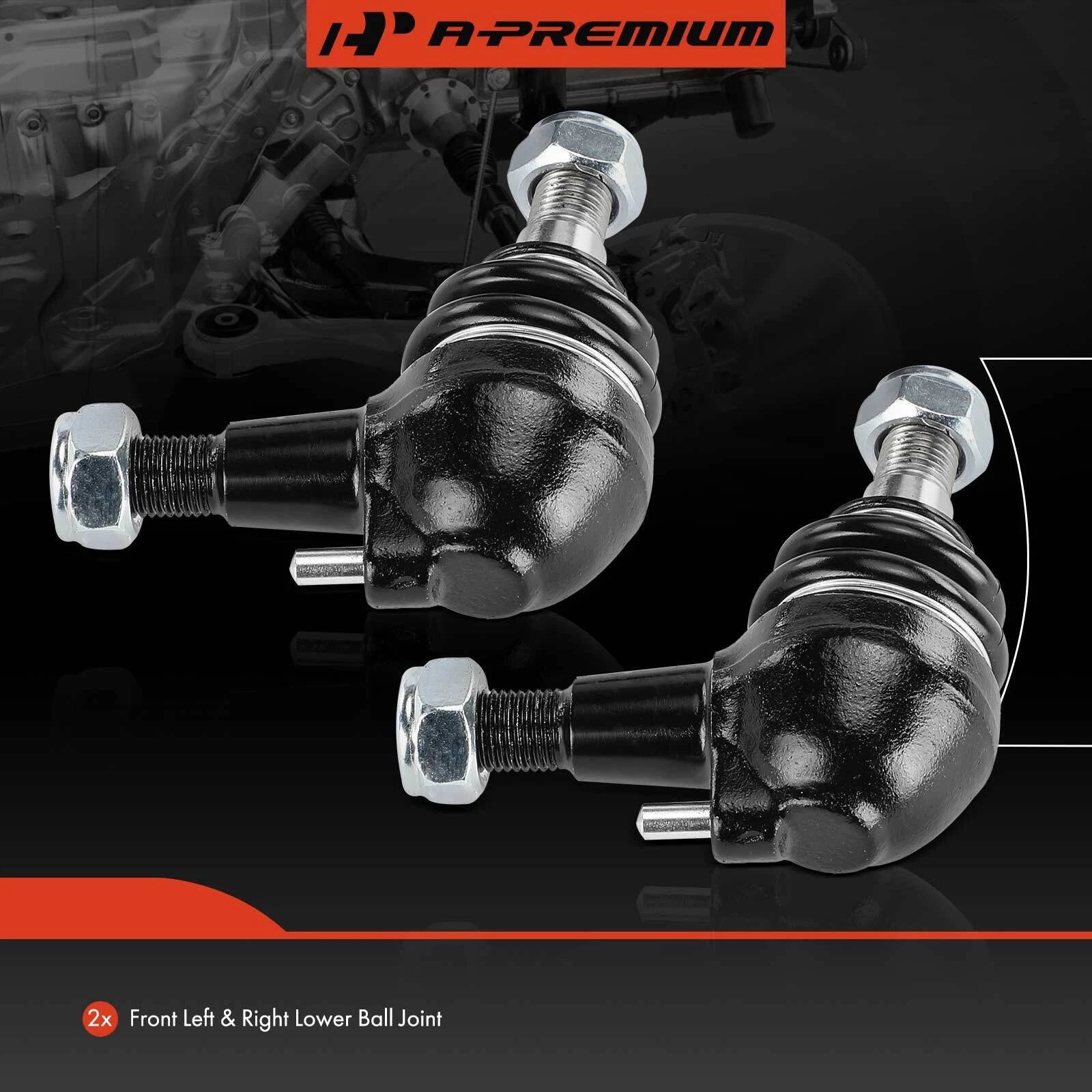 2X Front Lower Ball Joint for Mercedes-Benz W202 C220 C230 C280 (1994–2000)