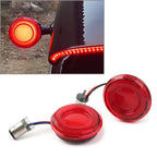 1 Pair 1157 LED Front Turn Signal Lights for Harley Dyna