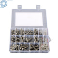Set of 408 Bolts and Nuts M5 M6 M8 for Automotive Applications (304 Stainless Steel)