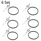 6x Carburetor Needle Seat Kit for Tecumseh 631021, 631021A, 621021B