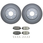 Rear Brake Kit 328mm Rotors & Akebono ProACT Pads for Chrysler Dodge Ram