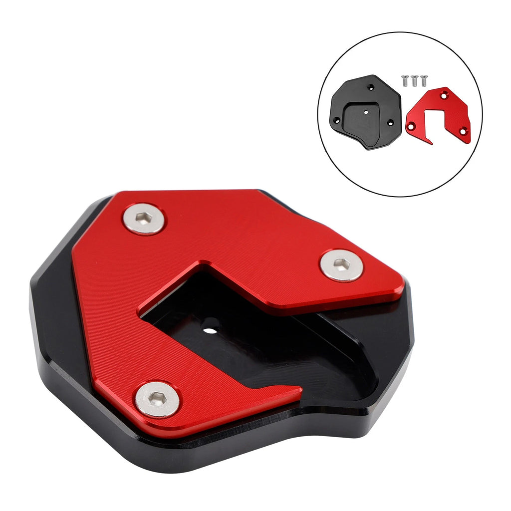 Kickstand Enlarger Plate Pad for Suzuki GSXR1300R (2008–2020) Red