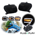Smoke Switchback LED Turn Signal Lights for Honda Goldwing 1800 (2001–2017)