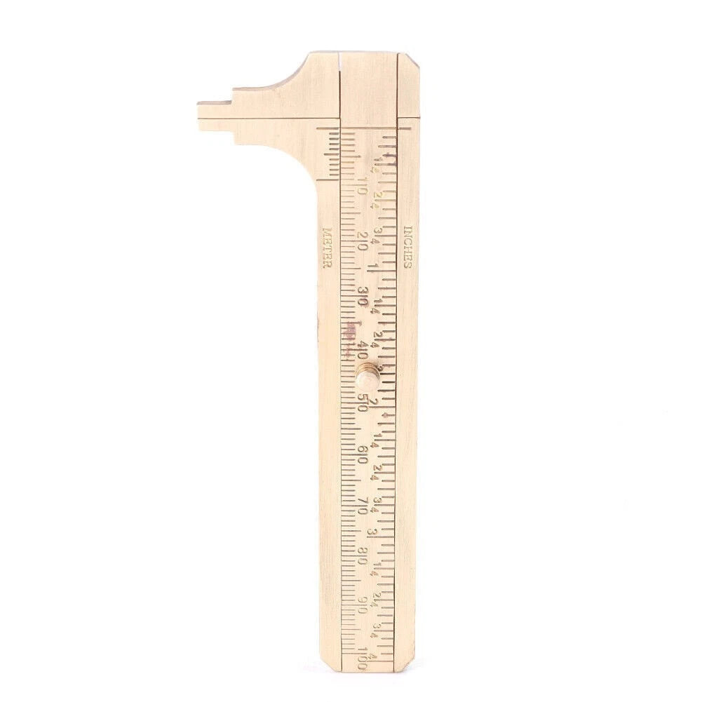 4-Inch Brass Caliper Sliding Vernier Ruler Gauge Tool for Bead Measuring