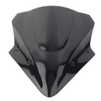 Black Dual Bubble Windscreen for Kawasaki Ninja 650 EX650 ER6F (2017-2019)
