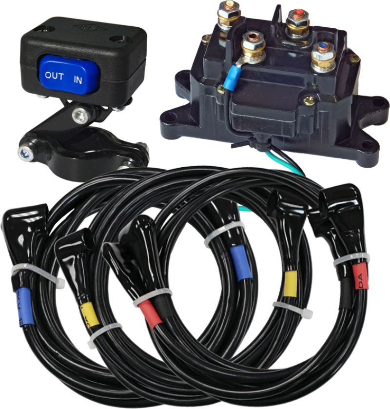 KFI Winch Wiring Kit for ATVs and UTVs (8 ft, Heavy Duty Contactors)