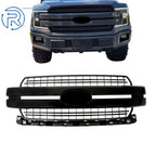 Front Grille for Ford F150 Lariat (2018–2020) Gloss Black Lariat Style