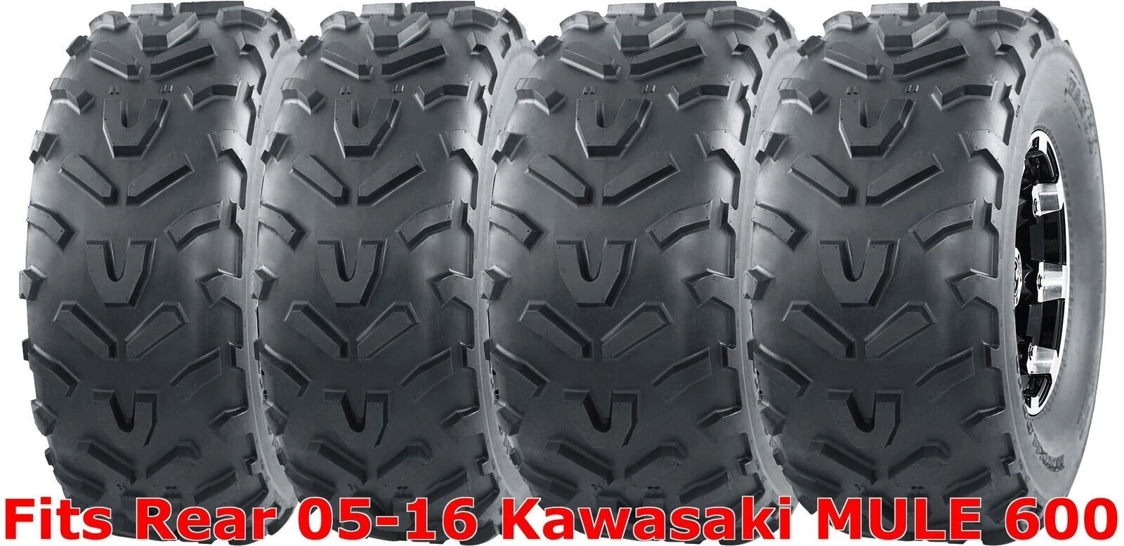 Set of 4 WANDA ATV Tires 22x9-10 & 22x11-10 for Kawasaki Mule (2005–2016)