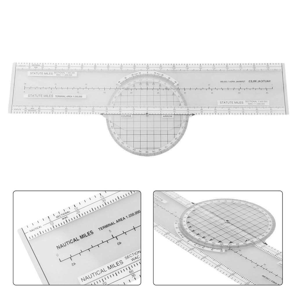 Sliding Ruler for Azimuth Calculations (Professional Aviation Tool)