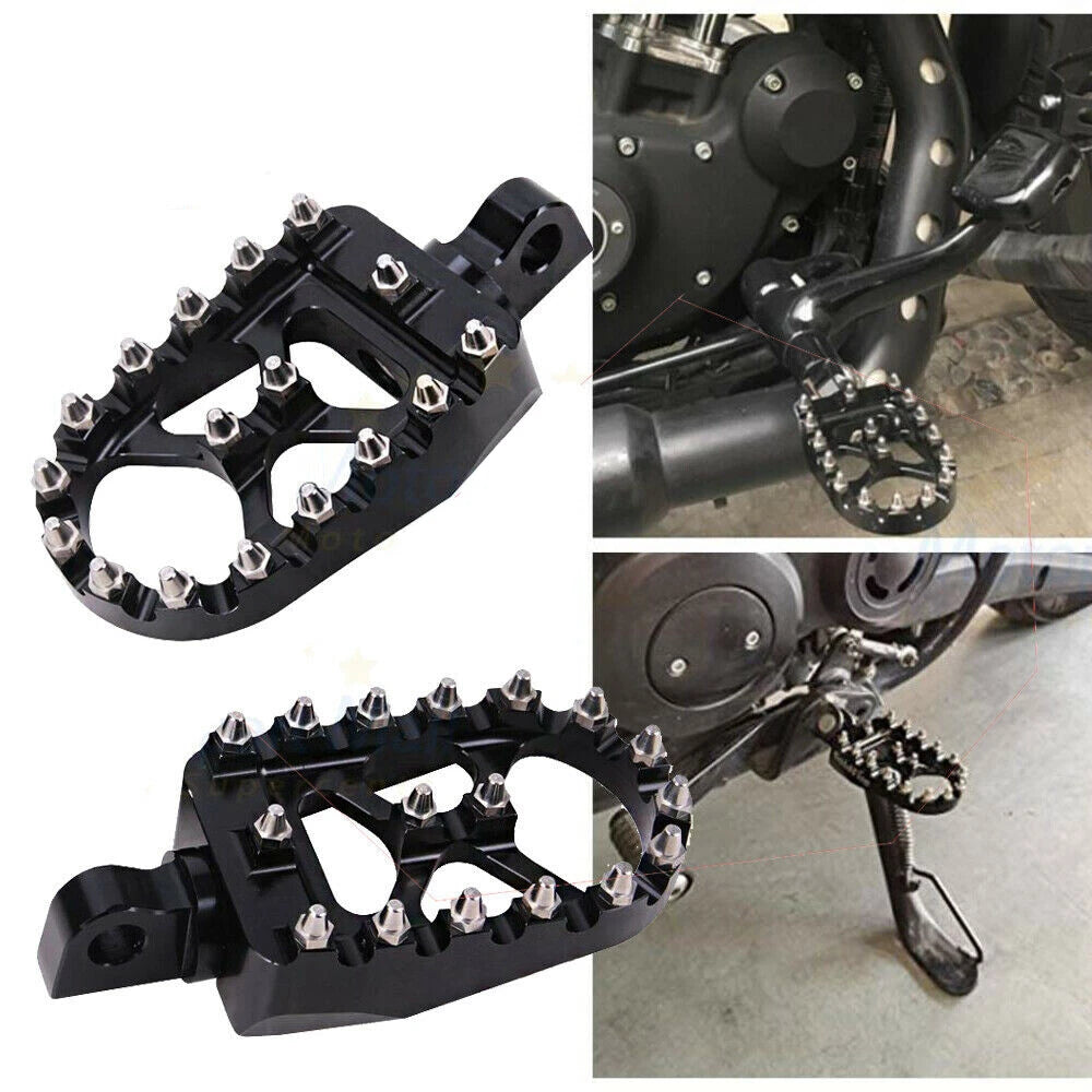 Wide Fat Foot Pegs for Harley Dyna Sportster 883