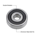 Set of 2 Deep Groove Ball Bearings 10x35x11mm Z2 6300-2RS Chrome Steel