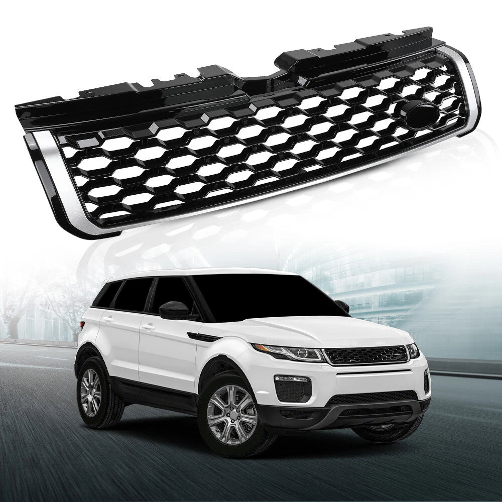 Black Chrome Front Upper Bumper Grille for Range Rover Evoque (2012–2019)