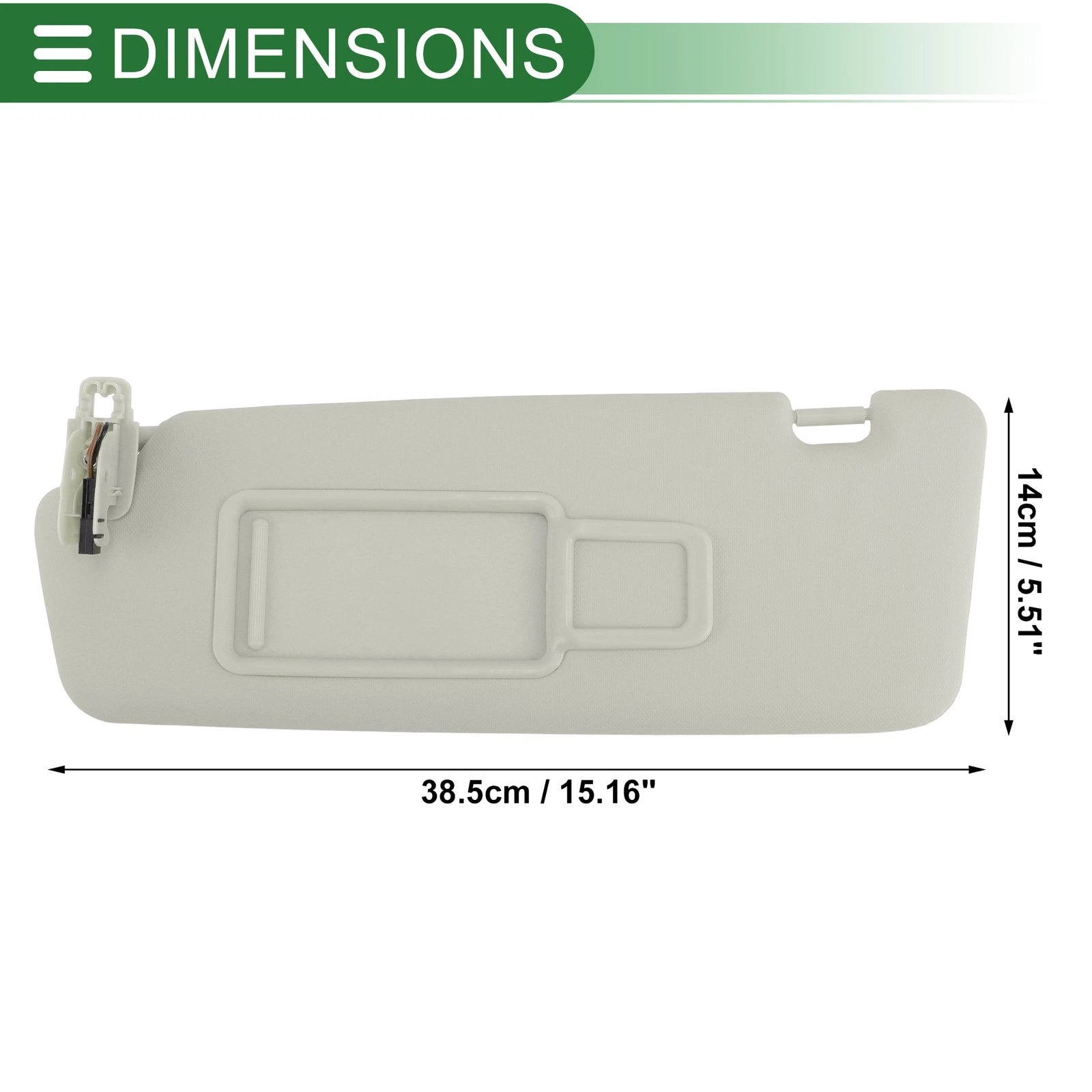 Car Sun Visor No. 8K0857551AE for Audi A1, Q3 (2013–2018) Left Driver Side
