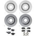 Hella Front & Rear Low-Met Disc Brake Pad Kit for Audi A6 Quattro (2005)