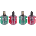 4 Piece Screwdriver Set for Compact Tools (Slotted & Cross)