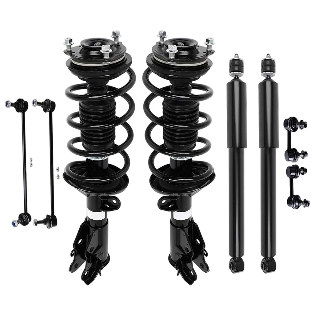Front Struts & Rear Shocks for Honda Civic (2013–2015) w/Coil Spring & Sway Bar