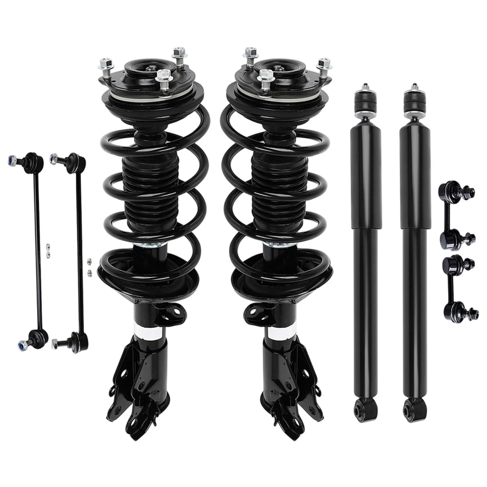 Front Struts & Rear Shocks for Honda Civic (2013–2015) w/Coil Spring & Sway Bar