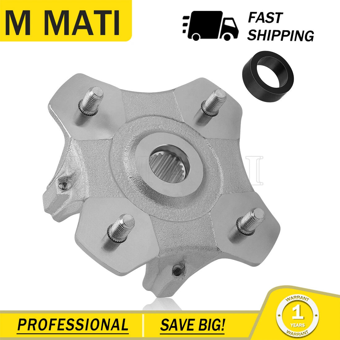 Rear Back Wheel Hub for Arctic Cat 250 300 400 500 (2003–2004)