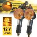 2X Chrome Bullet Turn Signal Lights for Motorcycle (Universal)