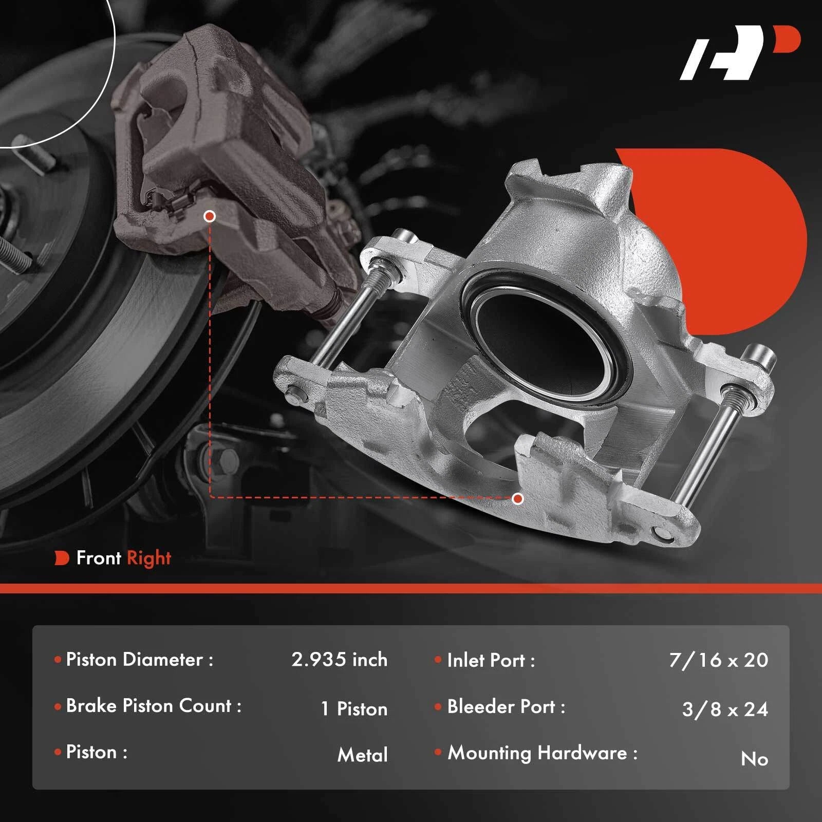 Front Right Brake Caliper for Buick Cadillac Chevrolet GMC