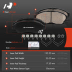 Front Ceramic Brake Pads for Toyota Camry 1992–2001 & RAV4 Corolla Geo
