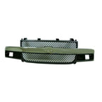 Front Grille Replacement Black Chrome Plastic for Ford Explorer (2020–2022)