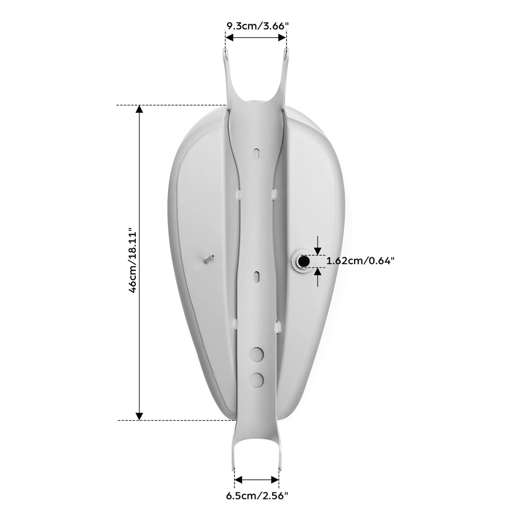 3.7Gal Gas Fuel Tank for Harley Sportster 883 1200 (2004–2006)