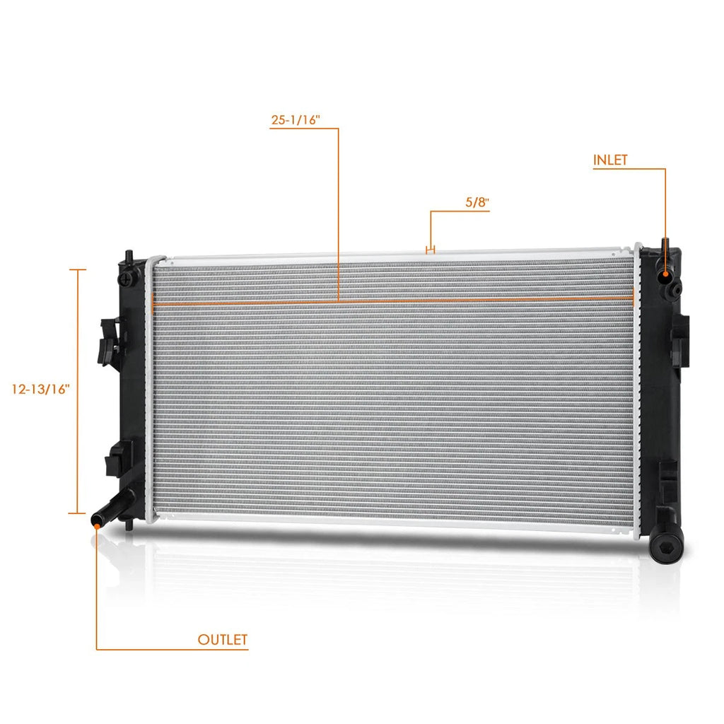 OE Replacement Aluminum Core Radiator for Toyota 4Runner GX470 (2003–2009)