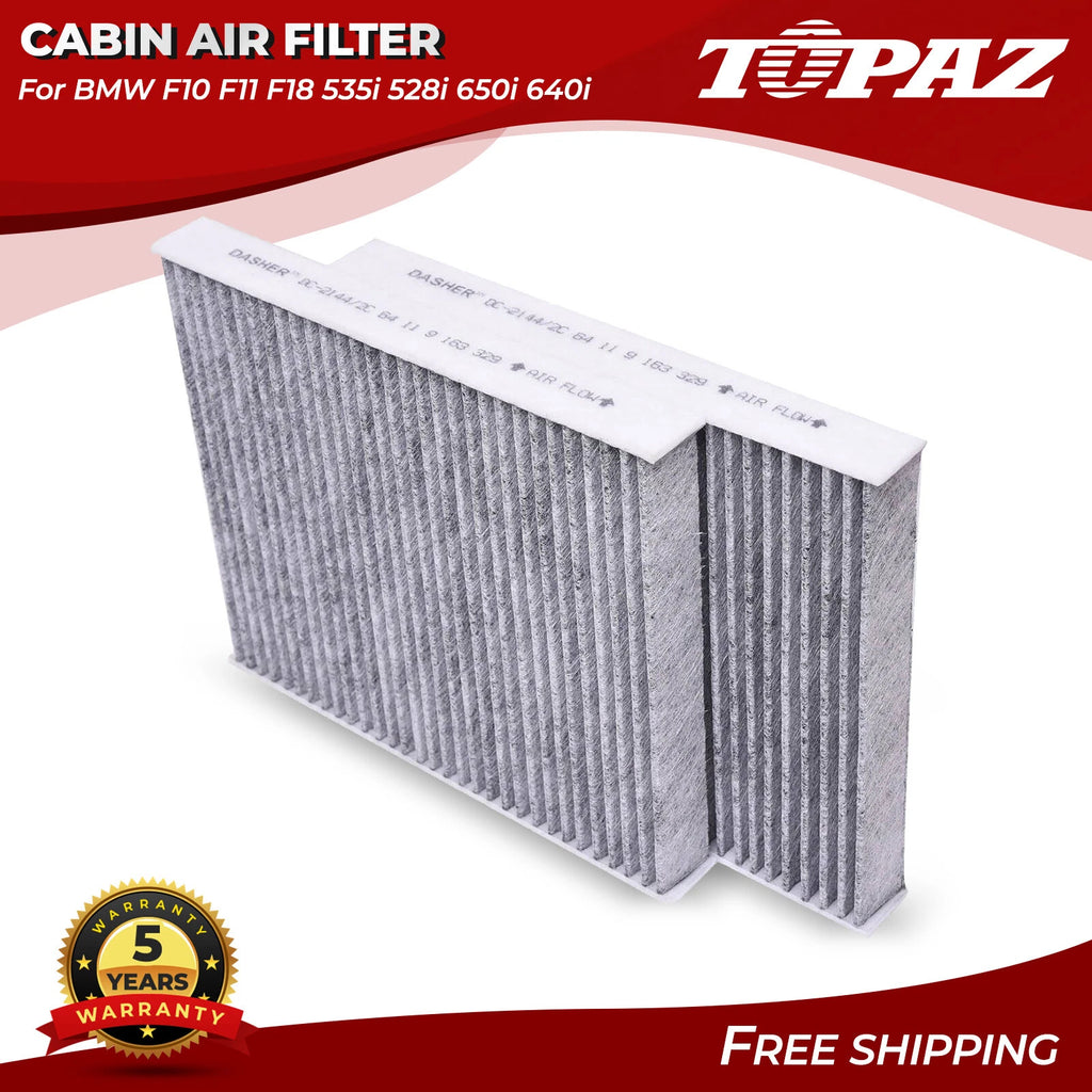 Set of 2 Cabin Air Filters for BMW F10 F11 F18 (2011–2017)