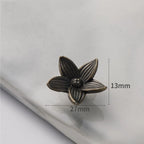 5X Vintage Flower Drawer Pull Handles for Furniture Cabinet Jewelry Box