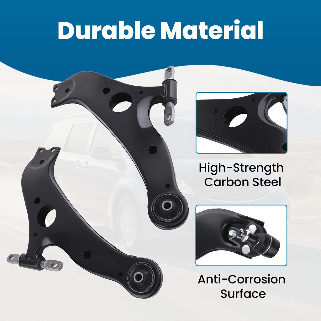 Front Suspension Control Arm and Ball Joint Link Kit for Toyota Sienna (2004–2010)