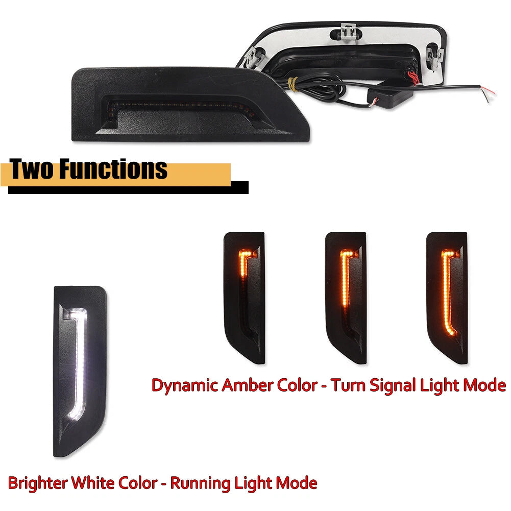 Switchback Sequential Signal LED Side Marker Lights for Ford Bronco Sport (2021–2024)