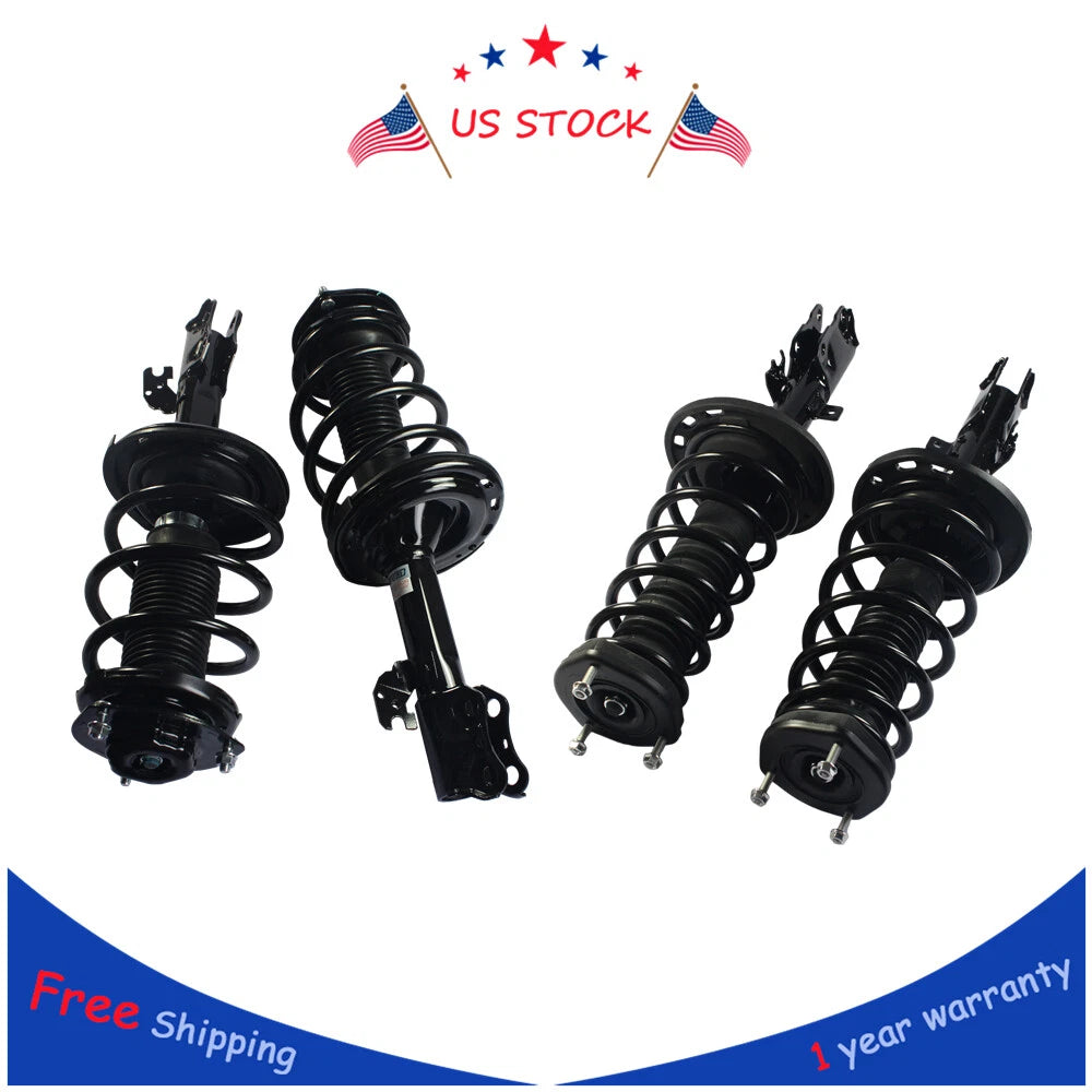Set of 4 Complete Strut & Coil Spring Assembly for Camry ES330 (2002–2006)