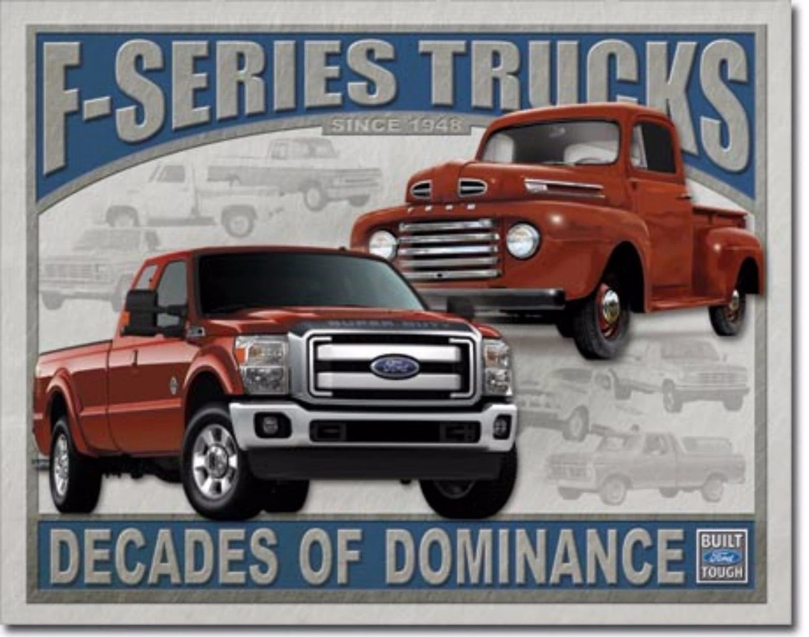 Vintage Tin Metal Sign for Ford F150 F Series Truck (1708)