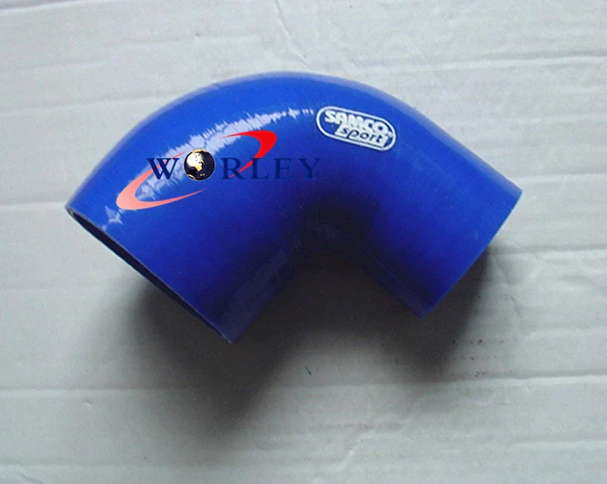 3" to 4" 90�� Blue Silicone Coupler Reducer Hose