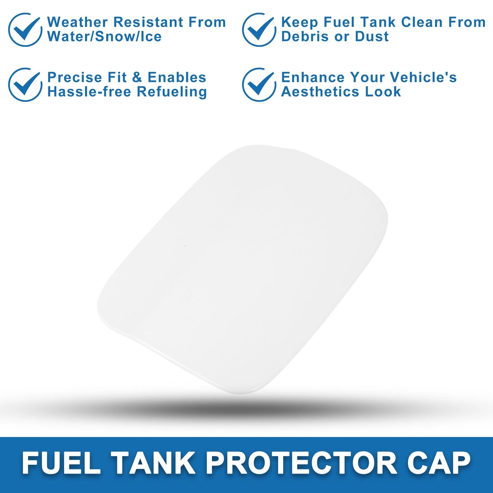 Fuel Tank Door Cap for Audi A4 (2009–2016) No. 8K0809907 White