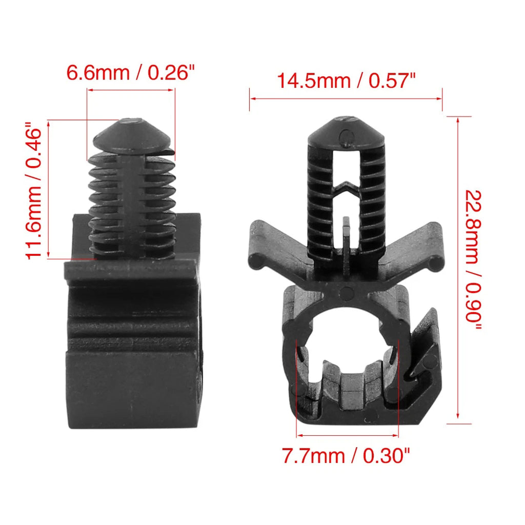 10pcs Wiring Harness Retainer Clip for Ford (22.8mm)