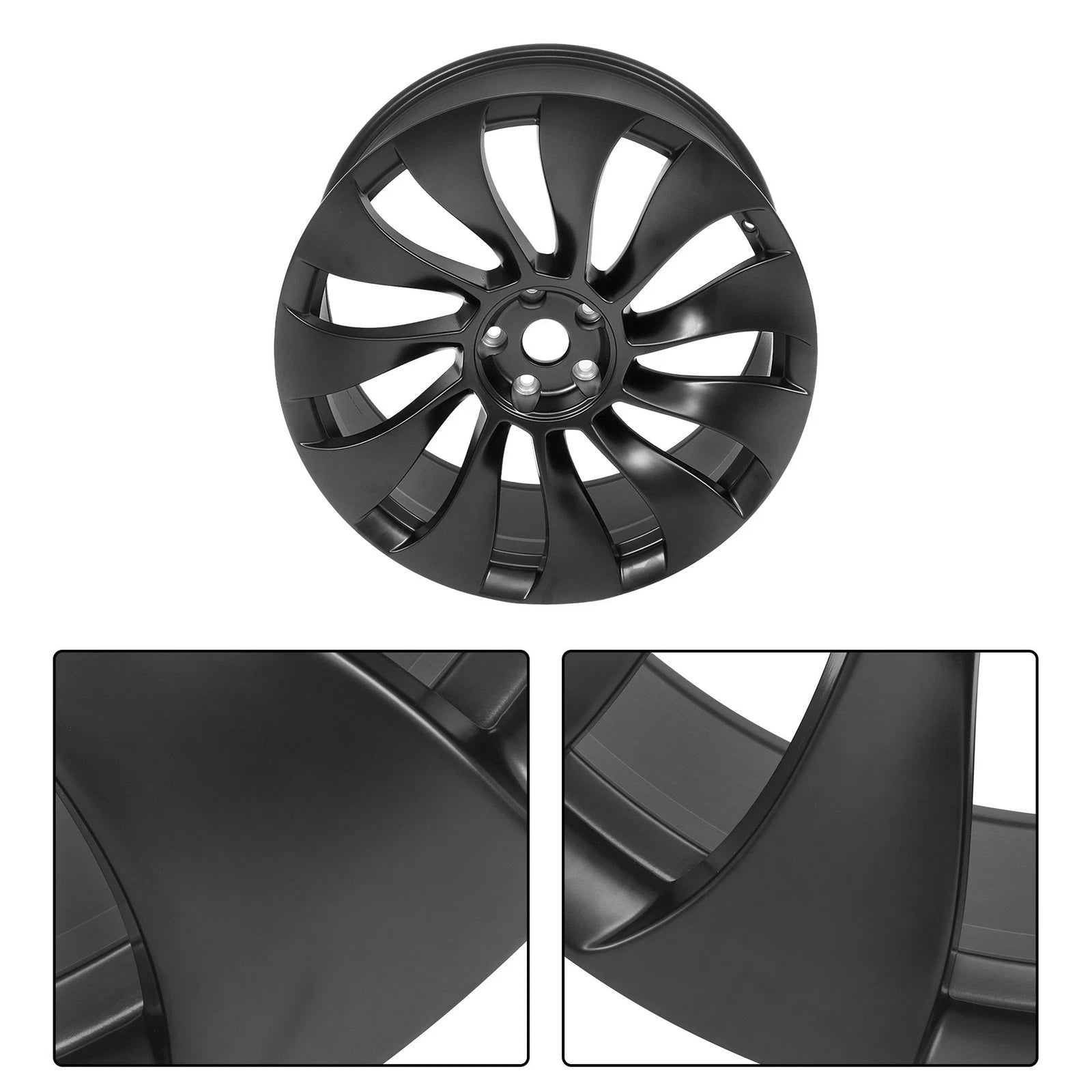21" x 10.5" Rear Wheel for Tesla Model Y (2020–2024) Matte Black