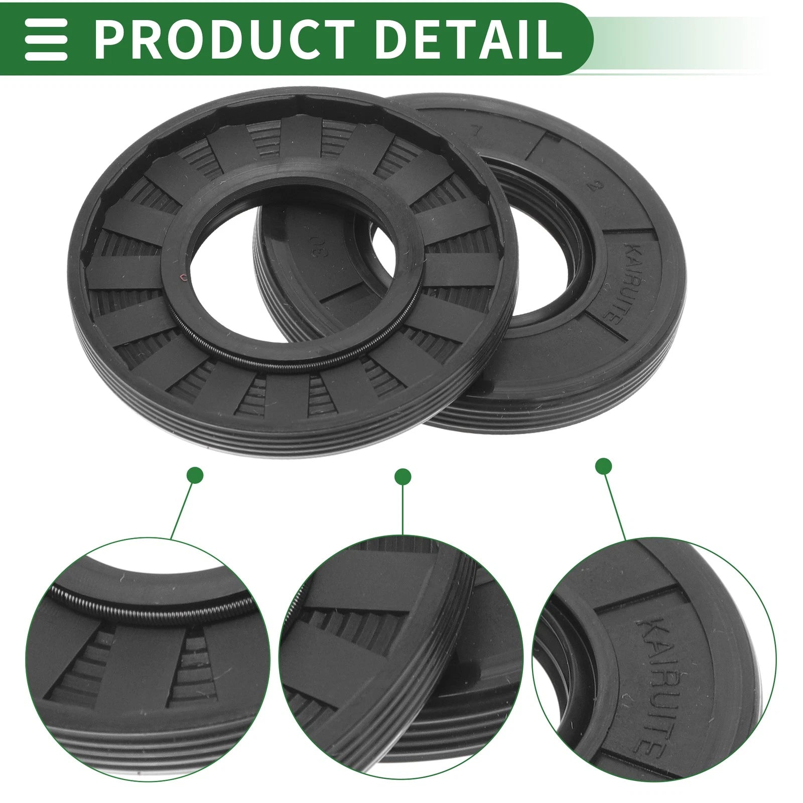 Set of 5 Oil Seal TG4 Lip Seal Ring NBR Rubber 30x62x7mm