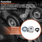 Drive Belt Tensioner Kit for Nissan Sentra (2007–2012) 90K-39162A