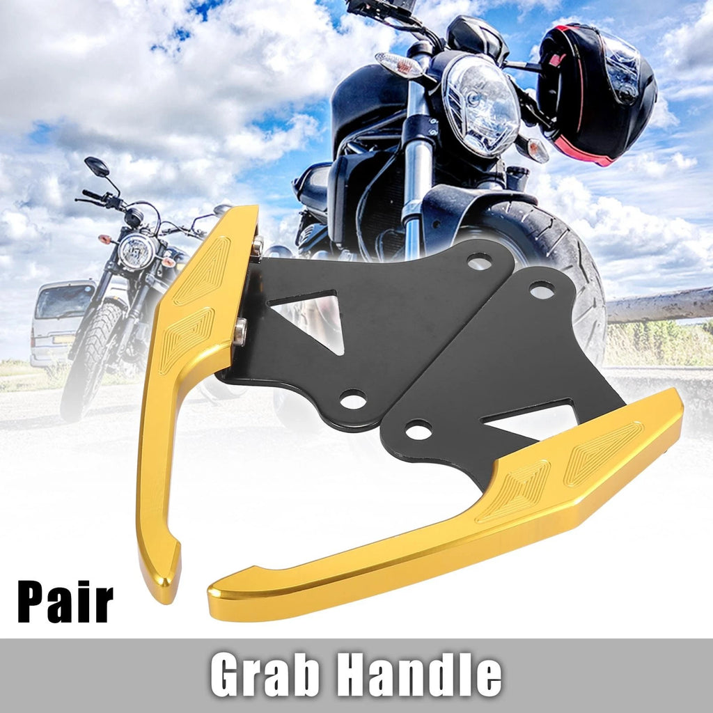 1 Pair Rear Seat Grab Rail Bar Handle Gold Tone for Honda MSX125 (2013–2023)