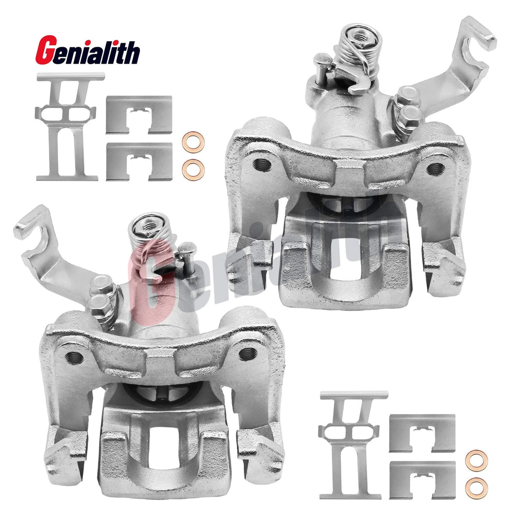 Set of 2 Rear Disc Brake Calipers w/Bracket for Suzuki SX4 (2007–2013)
