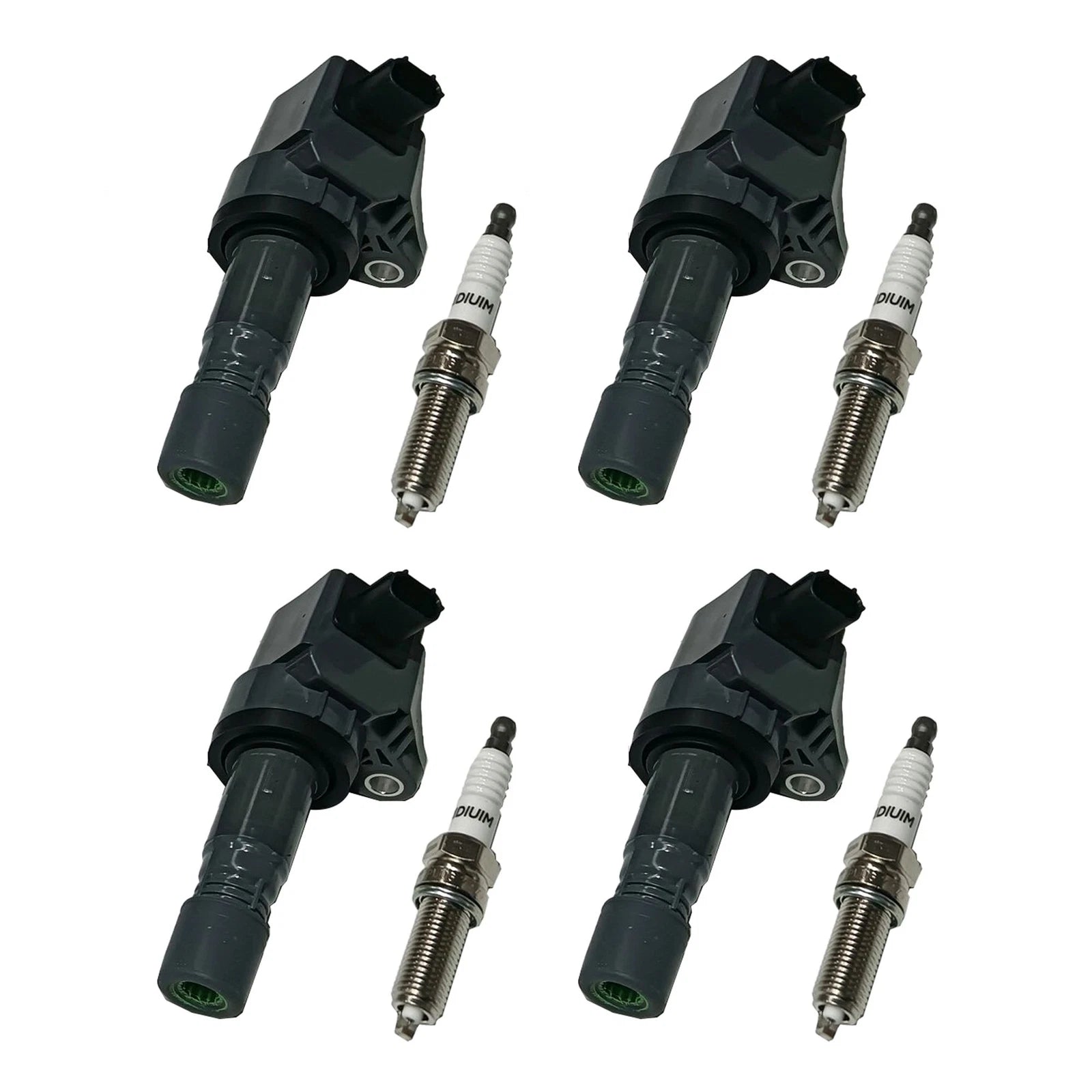 Set of 4 Ignition Coils & Spark Plugs for Honda Civic (2012)