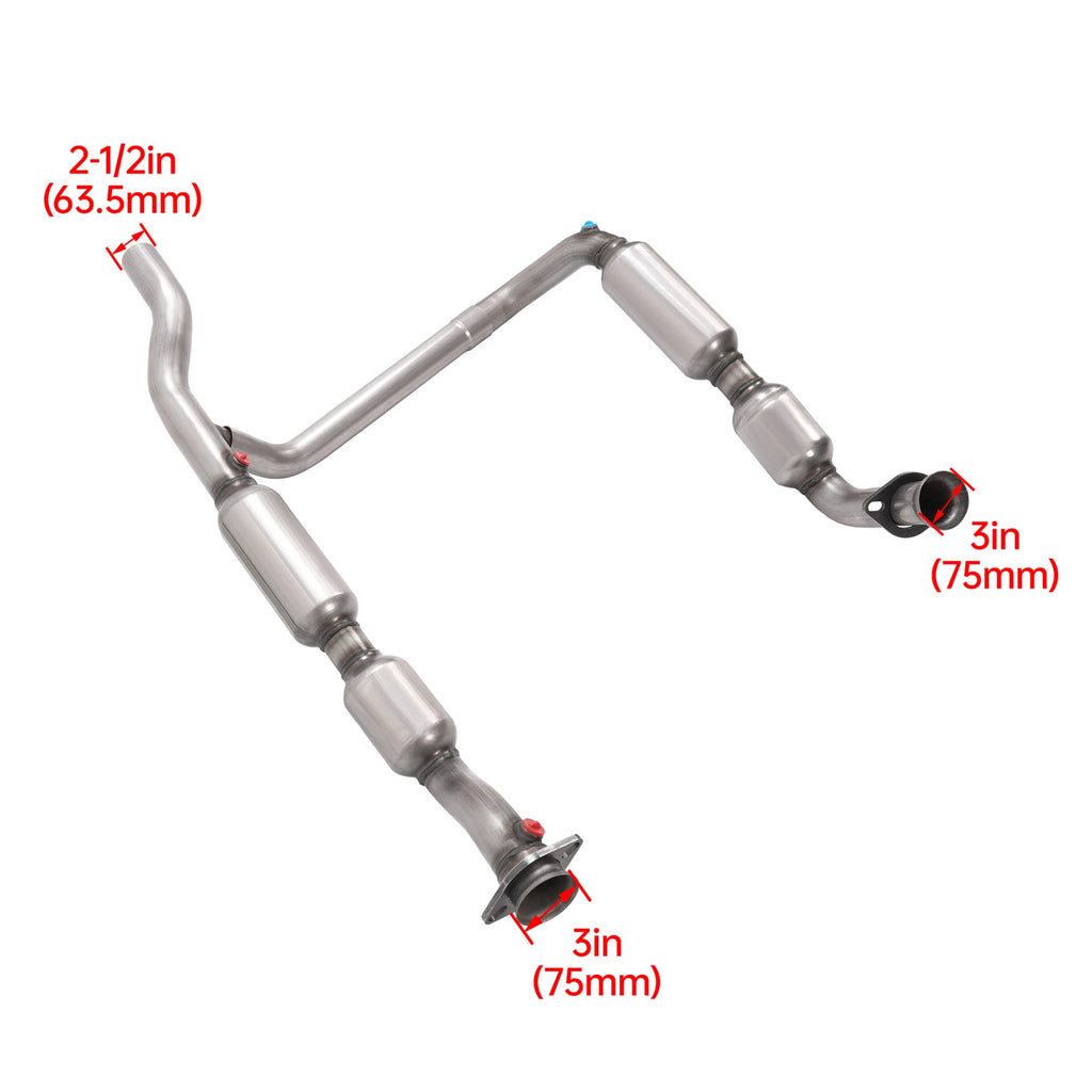 Set of 2 Catalytic Converters for Ford F150, Lincoln Mark LT (2004–2006) 5.4L V8