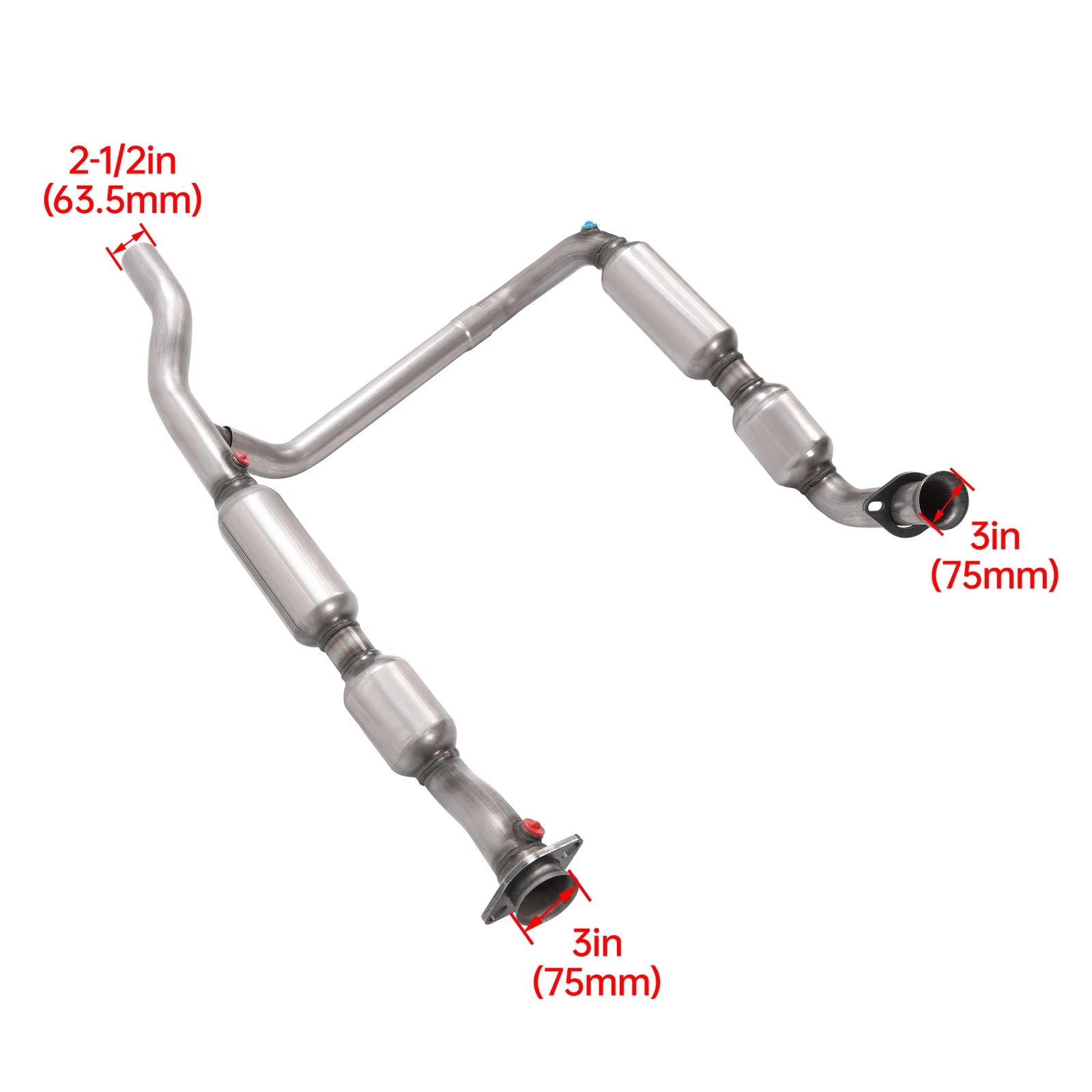 Set of 2 Catalytic Converters for Ford F150, Lincoln Mark LT (2004–2006) 5.4L V8