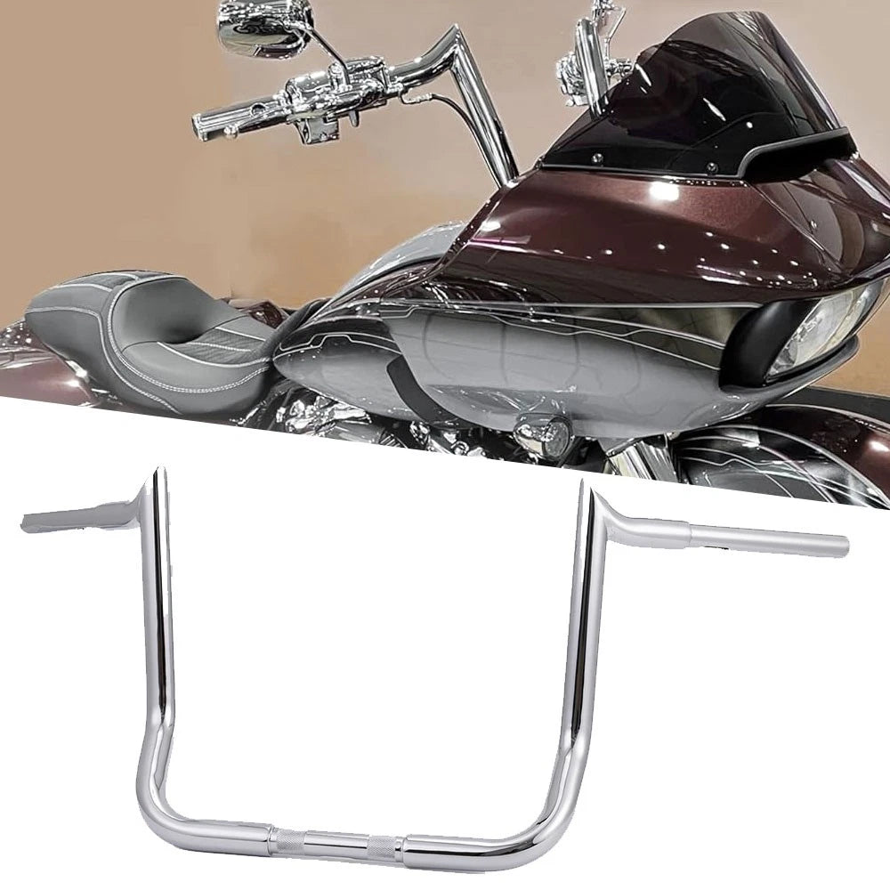14" Meathook Bar Ape Hangers Handlebars for Harley Touring FLHX FLHT (2014–2023)