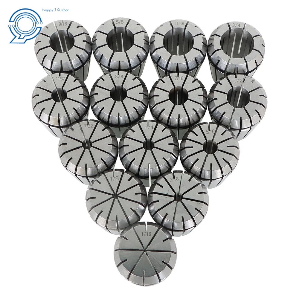 14Pcs ER32 Spring Collet Set for CNC Milling Lathe Machine