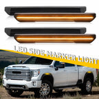 LED Marker Side Light for GMC Sierra 2500HD 3500HD (2020–2023) Amber Smoked