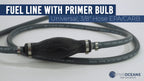 3/8" Marine Fuel Line with Primer Bulb for Universal Outboard Boat (EPA)