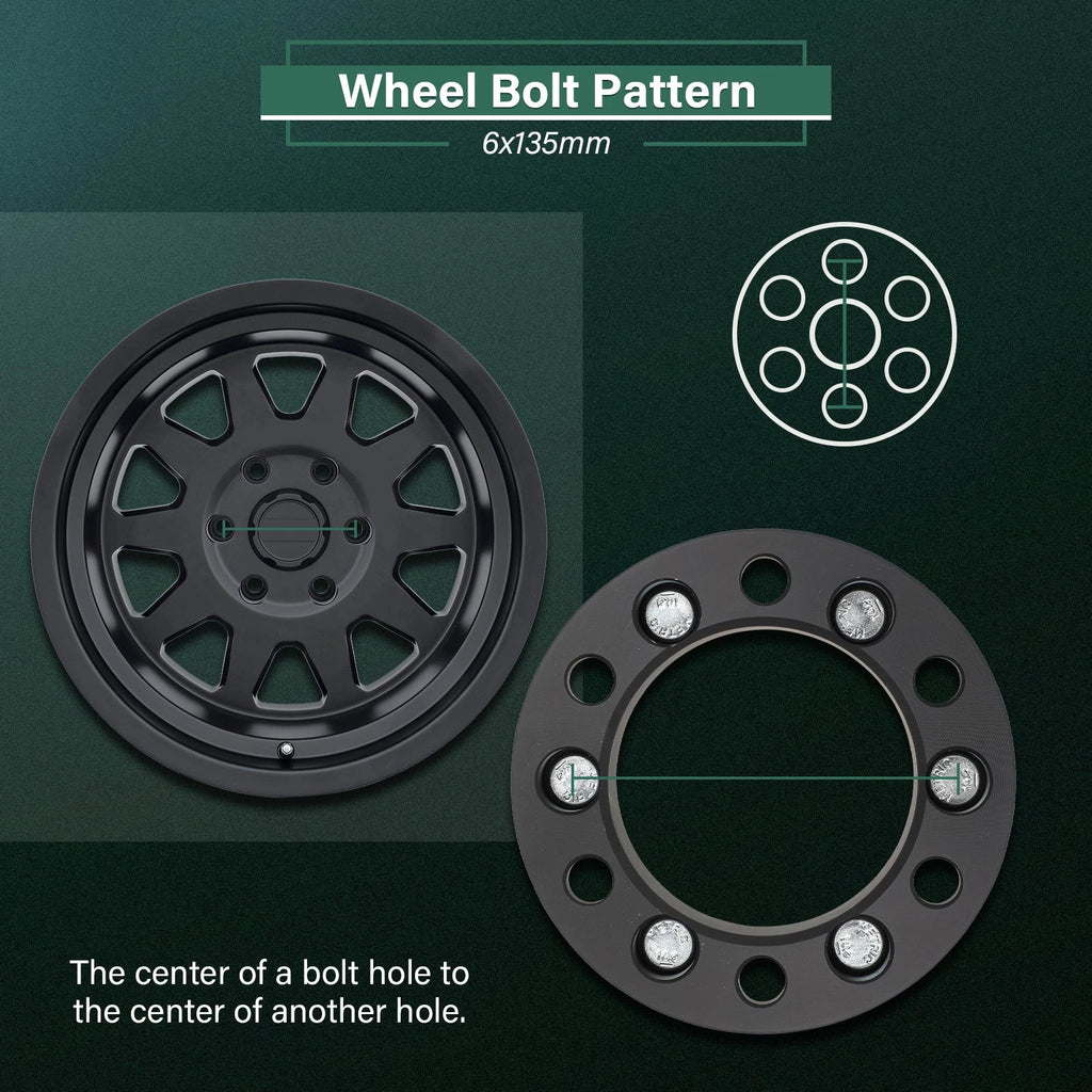 4X 1.5" Wheel Adapters 6x5.5/6x139.7 to 6x135 for Chevrolet GMC
